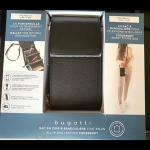 NWT Bugatti Leather Crossbody Purse